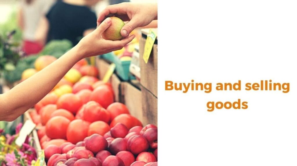 Sell goods